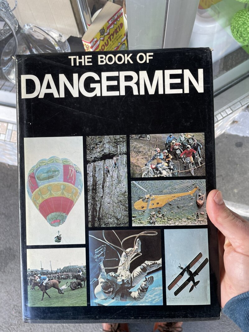 Cover of a
decades-old book 'The Book of DANGERMEN'